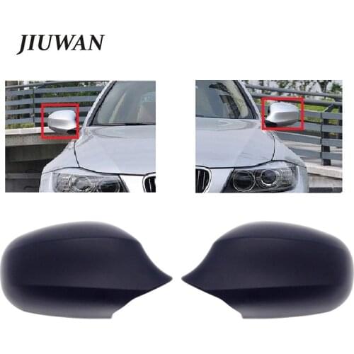 2 Pcs ABS Matte Black Car Side Rearview Cover Replace Protection Decoration Wing Mirror Shell For BMW 3 Series E90 E91 2009-2012