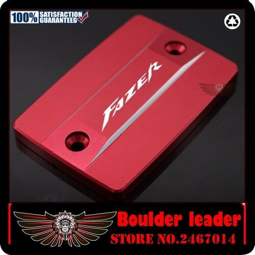 Motorcycle CNC Aluminum Front Brake Fluid Reservoir Cover Cap For YAMAHA FZ8 2011-2015 FZ1 Fazer 2006-2015 FZ6 Laser Logo Black