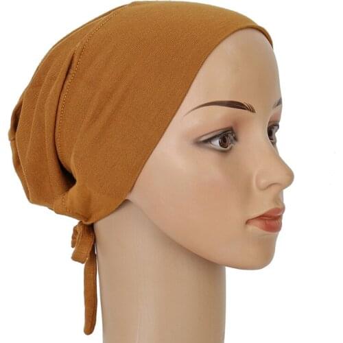 Soft Cotton Inner Hijabs Muslim Under Hijab Cap Female Underscarf Bonnets Islam Headwear Clothing Turban Femme Musulman