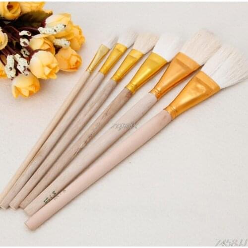 6Pcs/set Artist Paint Brushes Set Wool Hair Watercolor Acrylic Oil Painting Brush Kids Gift Painting Supplies Whosale&Dropship