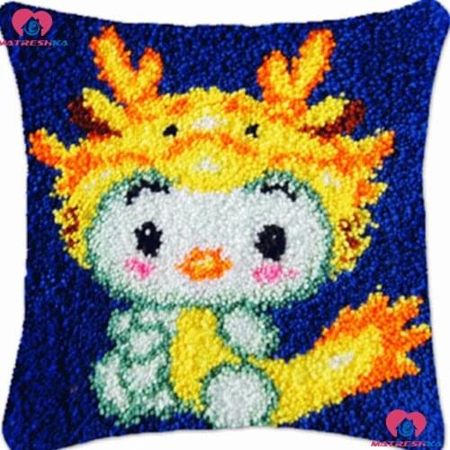 Latch Hook Kit Embroidery Pillow"Cartoon"Cushion"do it yourself"Accessories Printing Canvas Knooppakket Kleed La Casa De Papel