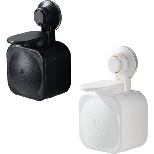 No Drilling Wall Mounted Manual Soap Dispenser Washing Shower Lotion Shampoo Container Box Holder Liquid Foam Bottle