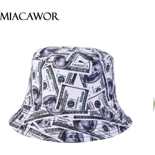 New Flower Reversible Bucket Hat Women Fisherman Hat Men Hip Hop Cap Outdoor Travel Panama Hat M39