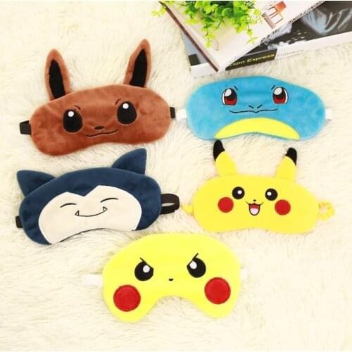 NEW Pokemon Go Sleep Mask Eye Mask Eyeshade Cover Shade Eye Patch Soft Portable Blindfold Cosplay Pikachu Travel Eyepatch