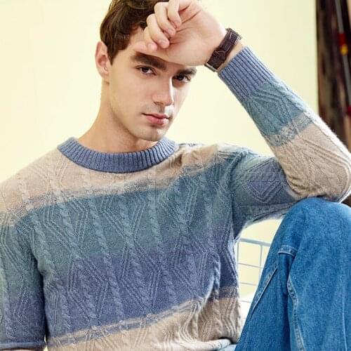 ZHILI 2018 New Autumn Winter Round Neck Pullover Cashmere Sweater