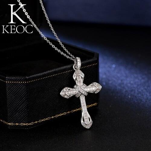 Keoc New Necklace 2020 Cross Necklace Woman Accesorios Bride Y2k Jewelry Personalized Gift Gifts for Women Lightning Offers