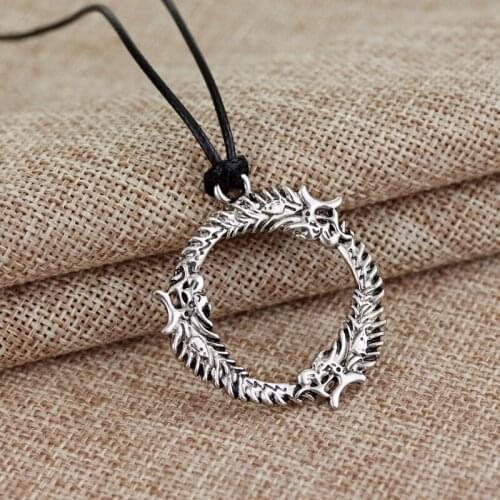 MQCHUN Popular The Elder Scrolls Dragon Pendant Necklace For Women Men Jewelry-30
