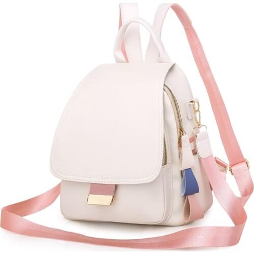 Casual Women Leather Backpack PU School Bag Backpack for Teenager Girls Rucksack Multifunction Shoulder Bags Mochila Feminina