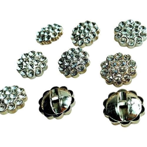 HL 20MM 10PCS/30PCS New Overcoat Buttons Sweater Buttons With Rhinestones DIY Apparel Sewing Accessories