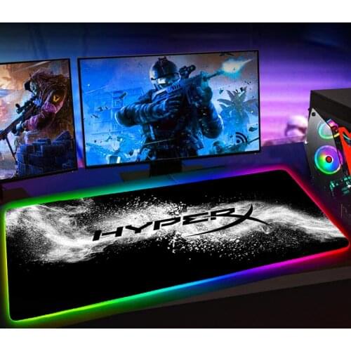 RGB LED Mousepad Gaming Hyperx Mause Pad Gaming Accessiores Mouse Pad Big Keyboard Mat 90x40 Podkladka Pod Mysz Tapis De Souris
