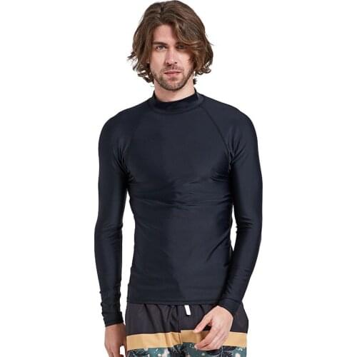 Sbart 1PC Rash Guard Tops Men Swimsuits Long Sleeve Male Swimwear Swimming T Shirts Surfing Sailing Wetsuits Diving Suits DBE