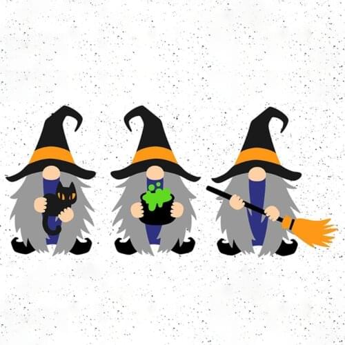 Halloween Gnome Witch Metal Cutting Dies Stencil DIY Scrapbook Album Paper Mold