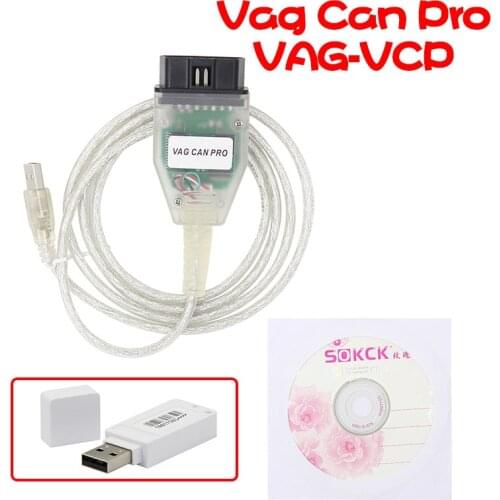 VAG CAN PRO V5.5.1 FTDI FT245RL Chip VCP OBD2 Diagnostic Interface USB Cable Support Can Bus UDS K-Line Works for AUDI/VW/Seat