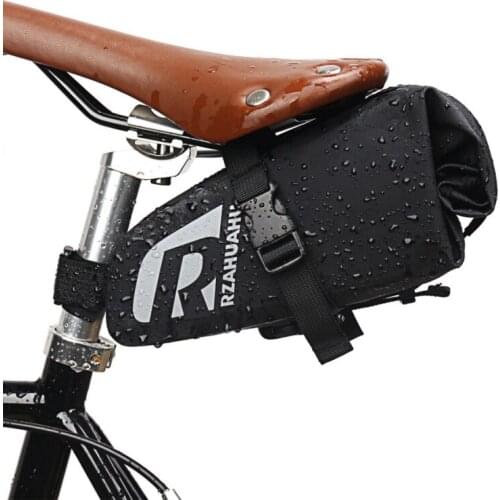 Rainproof Bicycle Bag Shockproof Bike Saddle Bag For Refletive Rear Large Capatity Folding Seatpost MTB Bicycle Bag Accessories