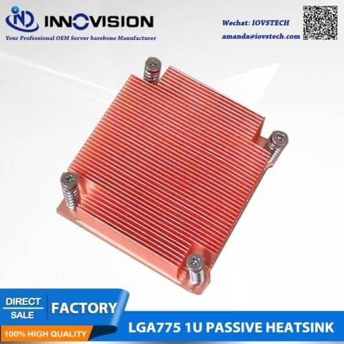 High quality newest LGA775 1U copper passive server cpu heatsink radiator cooler