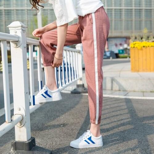 Women Pants Sports Pants Female Loose Casual Pants Spring And Summer Ninth Pantalones De Mujer