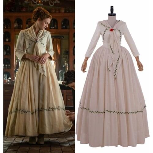 Costumebuy Outlander Cosplay Brianna MacKenzie Wedding Dress costume Women Colonial Victorian ball gown Rural Dress custom made