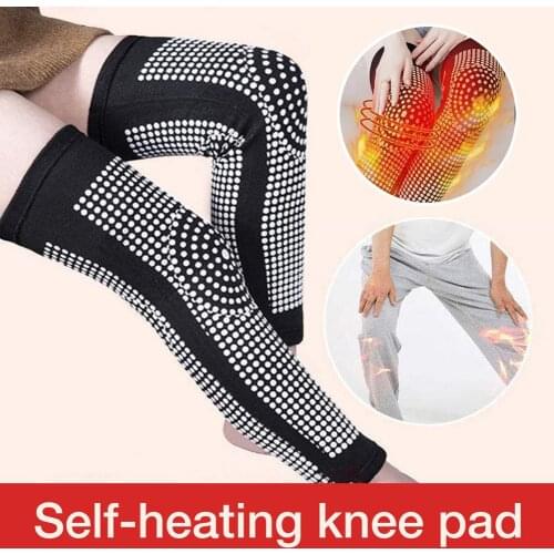 1 Pair Dot Matrix Self Heating Knee Pads Brace Sports Kneepad Tourmaline Knee Support For Arthritis Joint Pain Relief Recovery