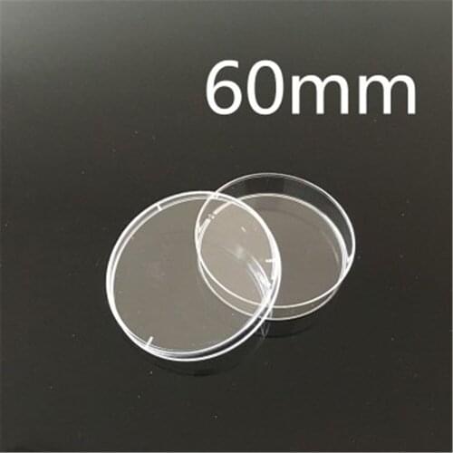 10pcs /lot High Quality Petri Dish for Lab Plate Bacterial Yeast Diameter 60MM Height 15MM