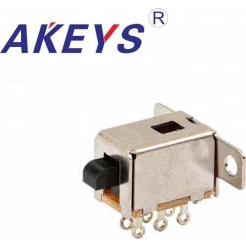 10PCS PS-22F14 6PINS A05 self locking power supply switch With 4 fixed feet