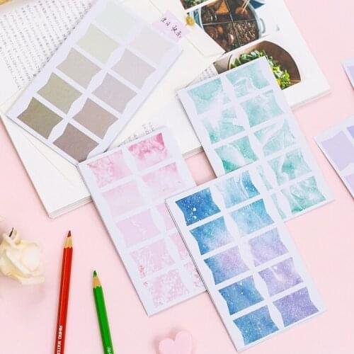 2PCS Cute New Tearable Index Paste Memo Pad Paper Post Notes Sticky Notes Notepad Stationery Papeleria Office School Supplies