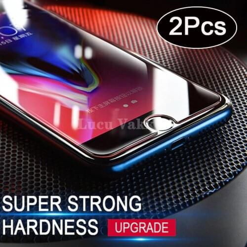 2pcs Protective Glass For Iphone Apple 8 7 6 s Plus Tempered Glas Case on I Phone 8plus 7plus 6s 6plus Iphone6 iphone7 film 9h