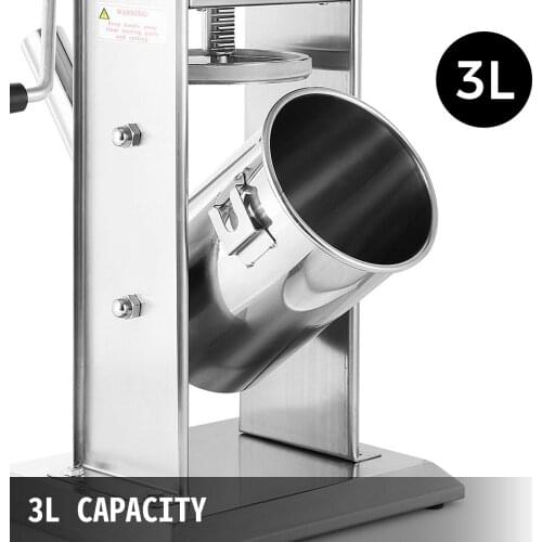 3L Sausage Filler Stuffer Maker W/5 Tubes Stainless Professional Commercial