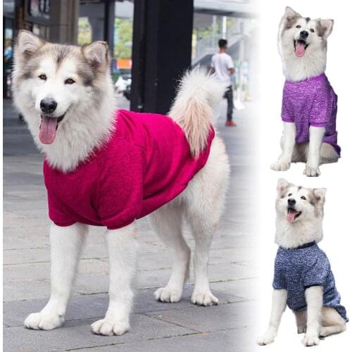 3XL-9XL Big Dog Clothes Winter Warm Pet Vest Jacket Fashion Dog Coat Clothes For Large Dog Bulldog Alaskan Labrador Clothing