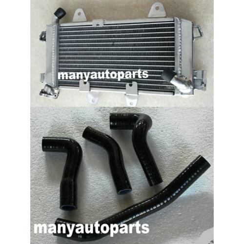Aluminum radiator & silicone hose FOR KTM 390 Duke/RC 390 LC4 2015-2016 black 2015 2016