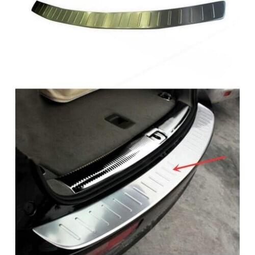 Free shipping car sticker Stainless Steel Rear Bumper Protector Sill Plate Cover For Audi Q5 2009 2010 2011 2012 2013 2014 2015