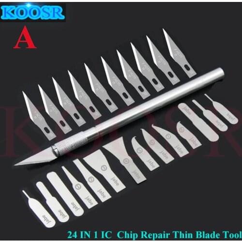 IC chip knife Motherboard Power Supply Frictioning Rubber shovel PCB Thin blade for iphone Repair Mobile phone CPU RMA Knifes