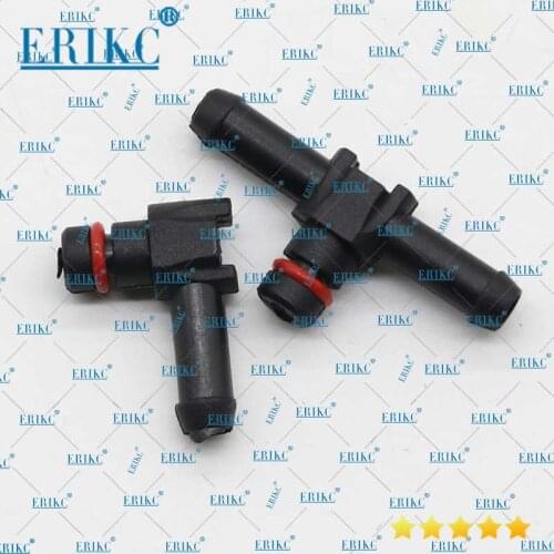 ERIKC T and L Type Return Oil Backflow Diesel Common Rail Fuel Injector Parts Plastic Joint Pipe 10pc for Denso Injector