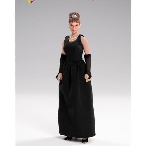 1/12 Scale Female Figure Goddess Audrey Hepburn Head Sculpt Model Dress For Action Figure Body Accessories MCCTOYS MCC030