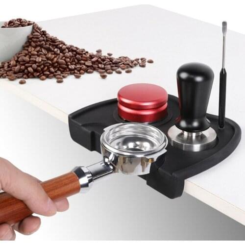 Coffee Tamper Mat Household Silicone Espresso Coffee Tamper Mat Anti-Slip Latte Pressed Powder Pad Accessories Coffeeware