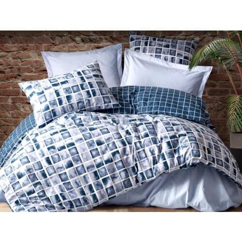 Cottonbox Minimal Palo Double Personality Duvet cover set Blue