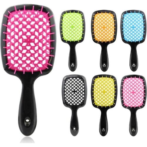 Hair Massage Comb Brush Detangling Head Scalp Massager Anti Tangle Anti-static Salon Curls Straight Hair Care Styling Tools