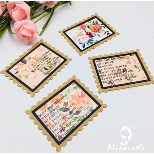 DIE CUT METAL CUTTING DIE post stamp frame edge nesting frame Scrapbook paper craft album card punch knife art cutter die