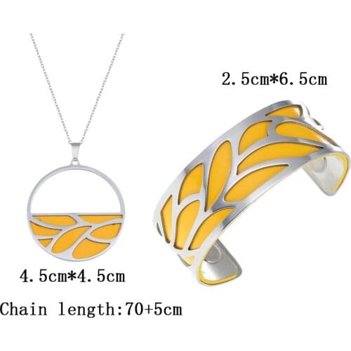 Cremo New Bracelets And Necklace Jewelry Set For Women Cuff Bracelet Manchette Femme Interchangeable Leather Pulseira Bangles