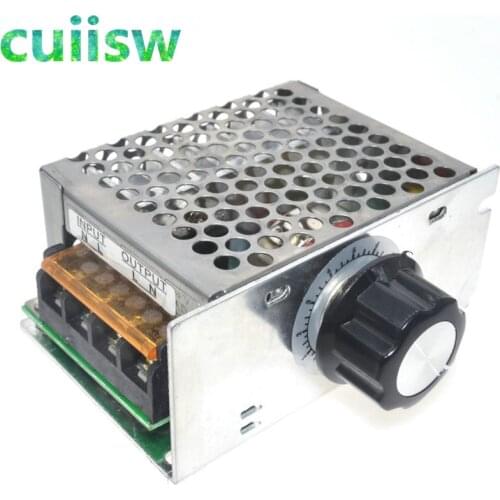 New 4000W 220V SCR Voltage Regulator Motor Speed Controller Dimming Thermostat