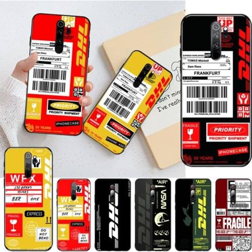 YJZFDYRM Dhl Express Hot Couple Silicon Coque Shell Phone Case for Redmi 8A Note 9 8 8T 7 6 6A 5 Go Pro Redmi 9 K20