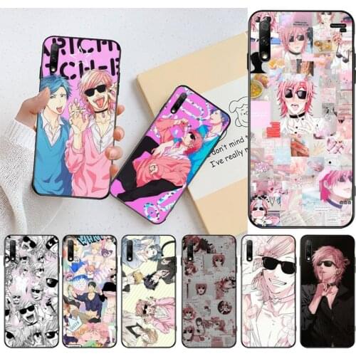 CUTEWANAN anime Yarichin bitch Club Silicone Black Phone Case For Huawei Nova 6se 7 7pro 7se honor 7A 8A 7C Prime2019