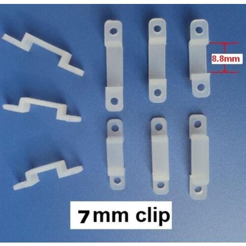 Silicone clip 8.8mm width, 2000pcs/lot, for fixing 7mm PCB LED strip, Factory Wholesale