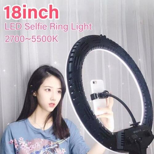 45cm 60W LED Selfie Ring Light Dimmable LED Ring Lamp Photo Video Camera Phone Light ringlight For live YouTube fill light