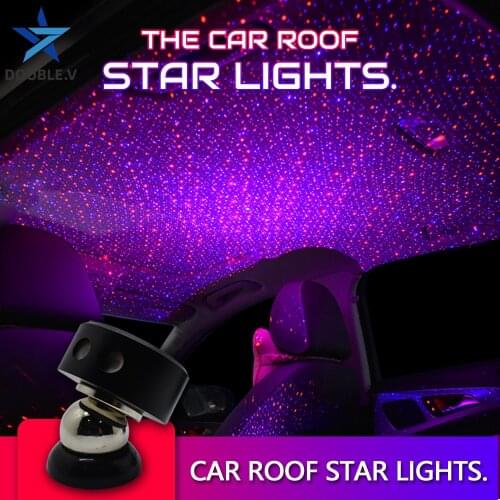 LED Car roof star Light Ambient Lamp With USB Automotive Interior home interior Lights Remote Music Control Multiple Modes