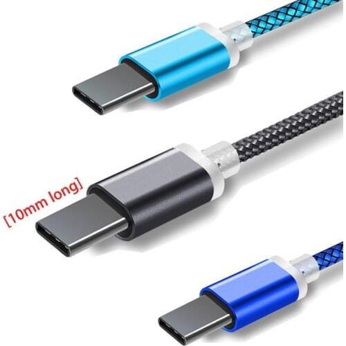 10MM Long Usb C Type C Extended Connector Charging Cable For Blackview Bv9700/Bv9600/Bv8000/bv9000/bv9500 Pro Charger Cabel