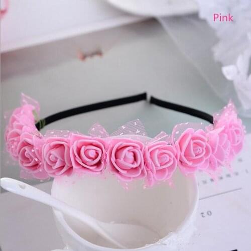 High Quality Womens Bohemian Floral Headbands Flower Party Hair Wreaths Hair Band Ornaments Beach Wrape Christmas Halloween