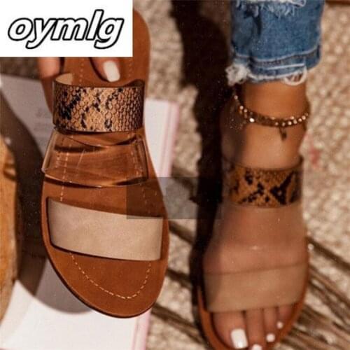 2020 New Women Slippers Serpentine Double Layer Sandals Flat Bottom Ladies Beach Shoes Outdoor Travel Fashion Wild Women Sandals