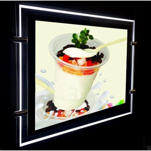 1 Unit/ Column) A4 Double Sided Magnetic Front Panel LED Window Lightboxesl,Backlit & Edge-Lit LED Light Window Display