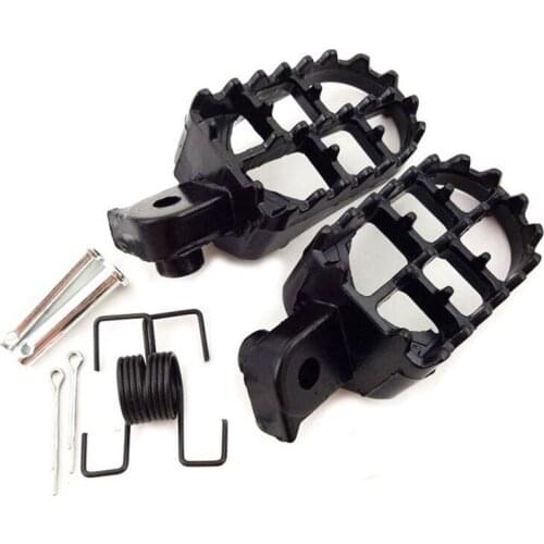2 Black Aluminum Alloy Off-road Motorcycle Pedal Racing Style Motorcycle Retrofit Pedal General Foot Nail Pedal