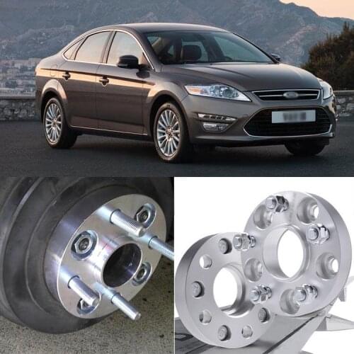 Auto Wheel Spacer 2pcs 5X108 63.4CB 25mm Thick Hubcenteric Wheel Spacer Adapters For Ford Mondeo 2004